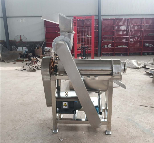 果汁鲜果加工榨汁机 苹果梨子破碎打汁设备 不锈钢高产量榨汁机