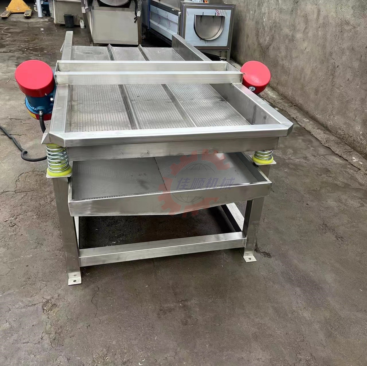 果蔬振动沥水筛直销 全自动商用蔬菜除水机 供应抖动振动沥水机图3