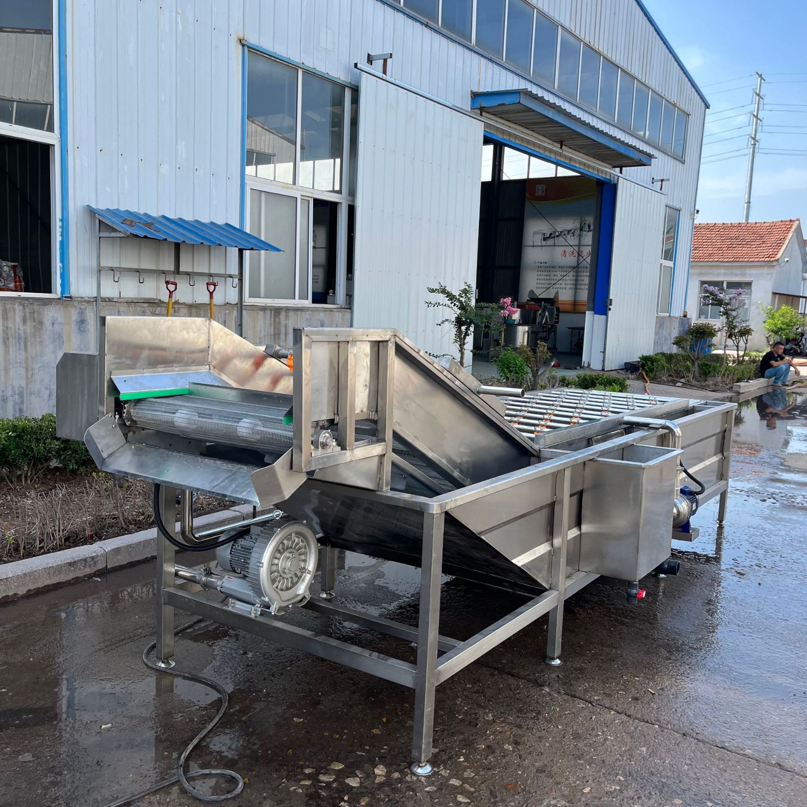 油菜去泥气泡清洗机 白菜连续式洗菜机 海鲜小龙虾超声波清洗设备图4