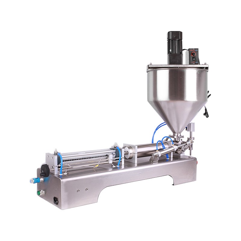 立式搅拌灌装机 蜂蜜辣椒酱胡椒酱灌装机 食用油黄油称重机厂家图4