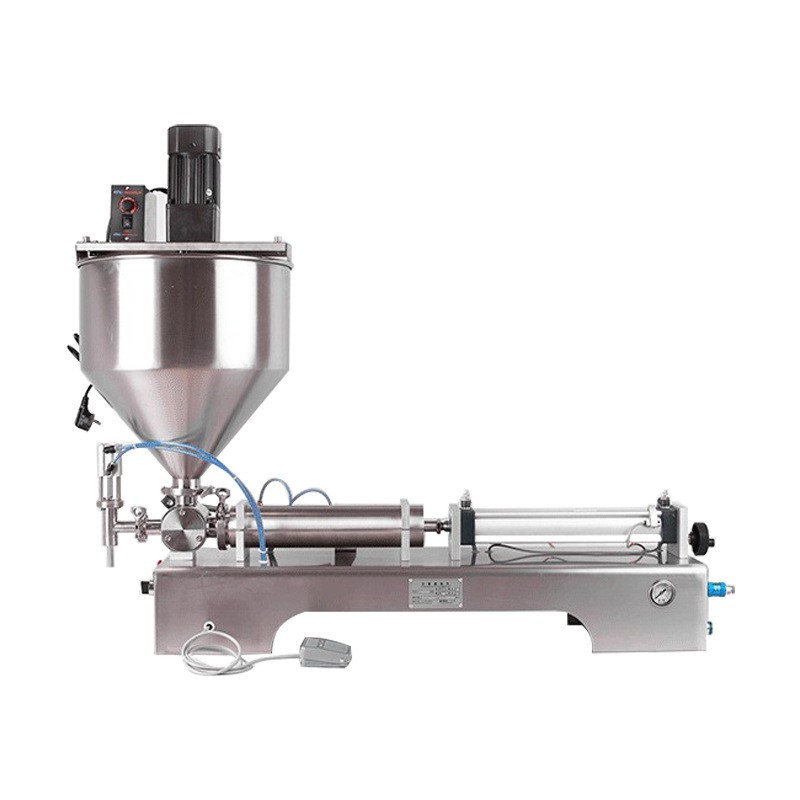 立式搅拌灌装机 蜂蜜辣椒酱胡椒酱灌装机 食用油黄油称重机厂家图5