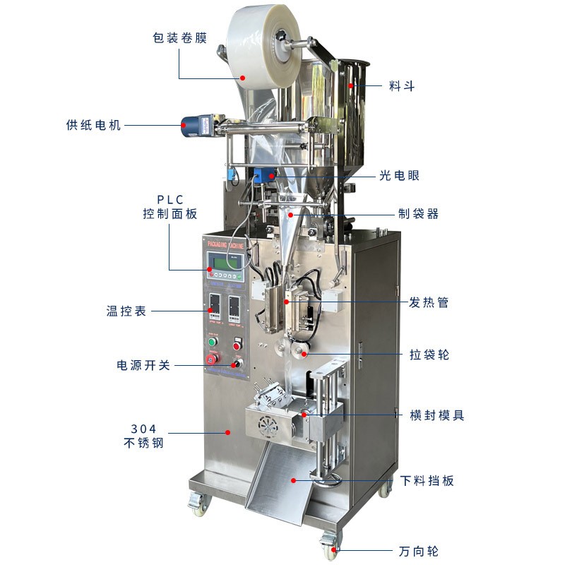 高速酱料膏体包装机 异型袋三边封包装机 蜂蜜辣椒油定量包装机图3