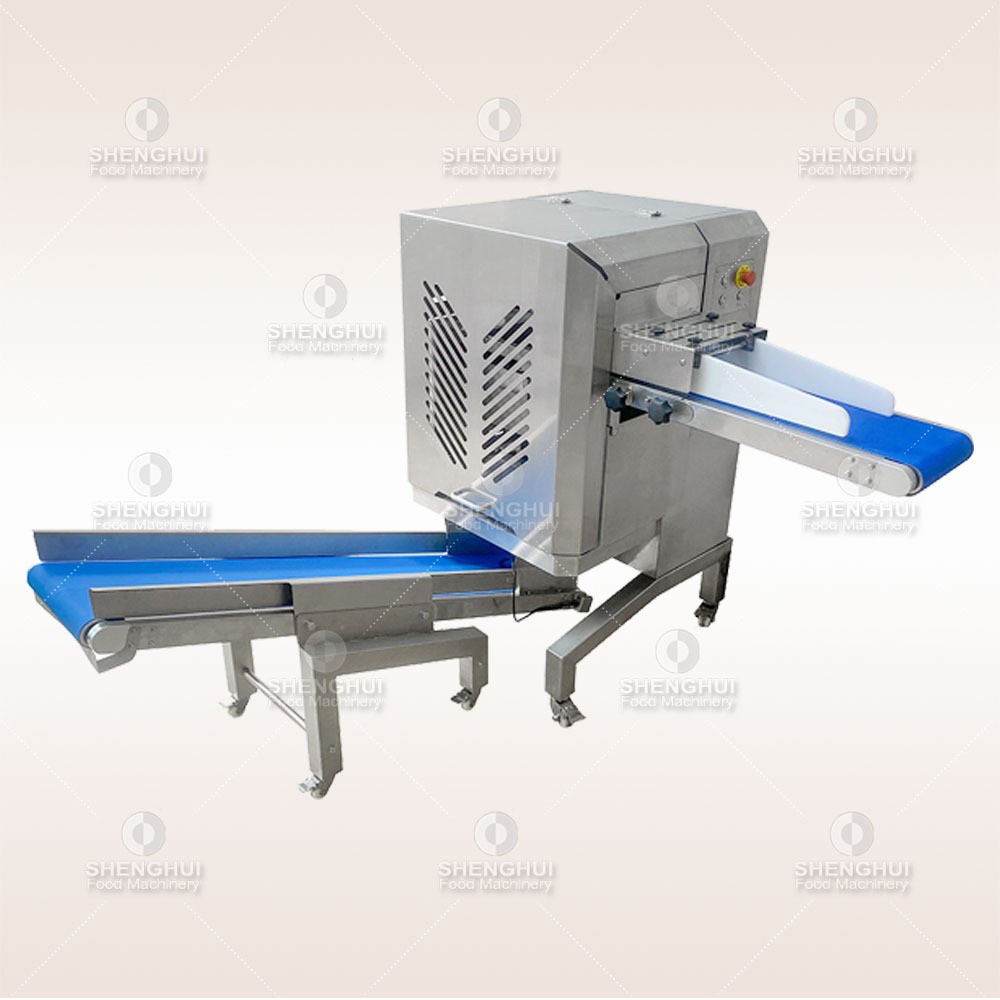 自动输送式切肉机切肉丝机预制菜加工设备商用猪肉牛肉切丝切片机图2