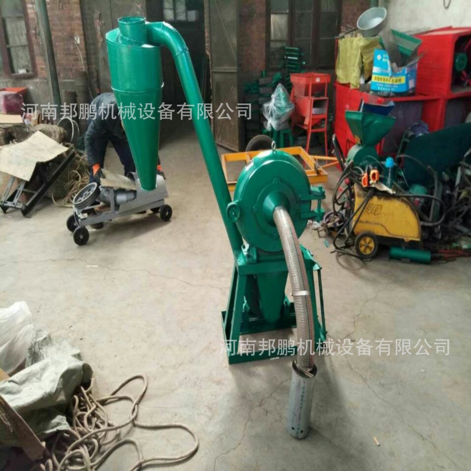 自吸玉米粉碎机 自动吸料粮食细磨机玉米谷类打面机 大料食品磨面图5