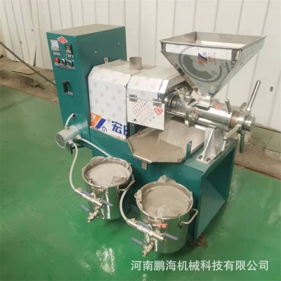 60型商用全自动螺旋榨油机 小型出口型榨油机 两相电榨油机