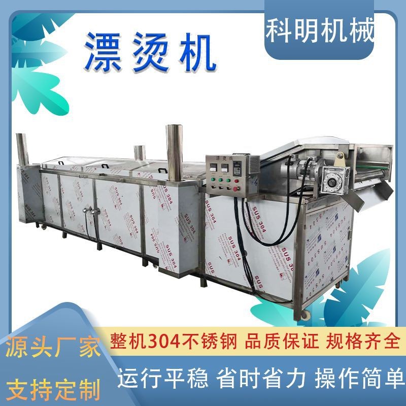 全自动果蔬漂烫机 商用菜叶漂烫杀青机设备 食品厂水果预 煮流水线图4