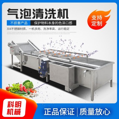 气泡冲浪鲜笋清洗机自动水循环龙虾尾气泡清洗设备 葡萄干清洗线