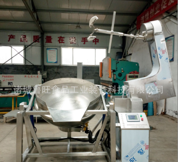 食品加工馅料搅拌炒锅 调味品全自动行星搅拌炒制锅 微电脑控制屏图3