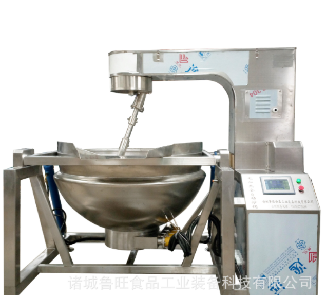 食品加工馅料搅拌炒锅 调味品全自动行星搅拌炒制锅 微电脑控制屏图5