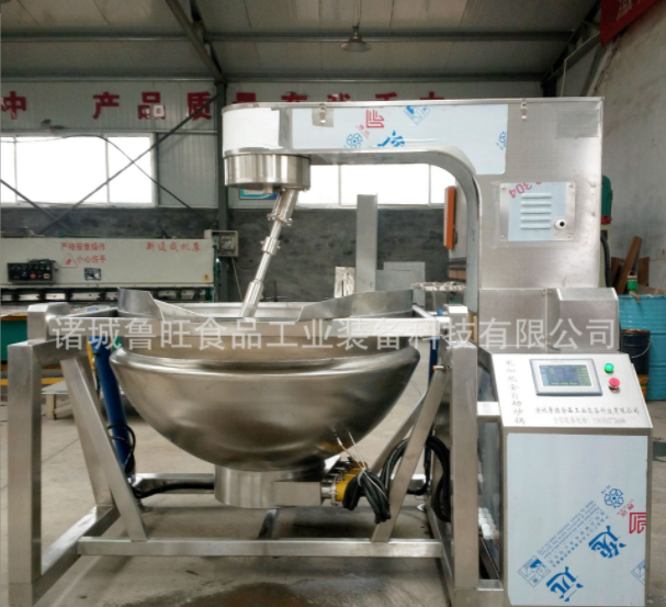 食品加工馅料搅拌炒锅 调味品全自动行星搅拌炒制锅 微电脑控制屏图4