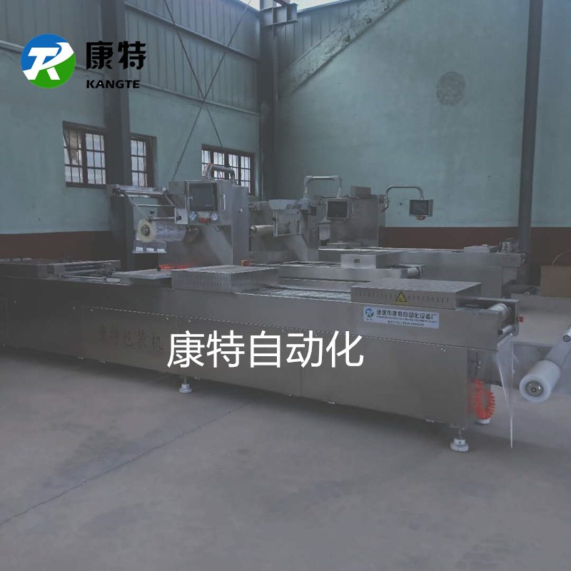 自动喷码真空包装机 江苏蟹味棒全自动连续拉伸真空包装机图2
