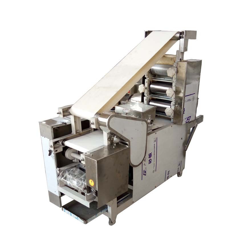 全自动饺子皮机馄饨皮机包子皮机不规则饼压圆饼机商用压饼机厂家图5