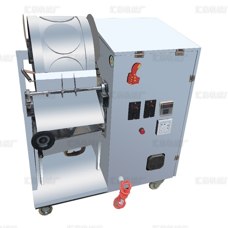 汇泰烤鸭饼机厂家双排春卷皮机全自动圆形方形商用烤鸭饼机薄饼机图5