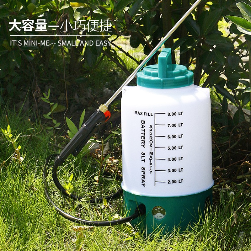 小型电动消杀喷雾器高压锂电池打药消毒机农用背负式新式农药喷壶图3