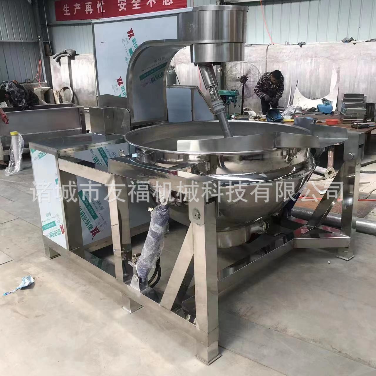 多功能食堂用炒菜设备 酸菜鱼料大型炒料机 炒肉炒鸡蛋行星炒锅图3