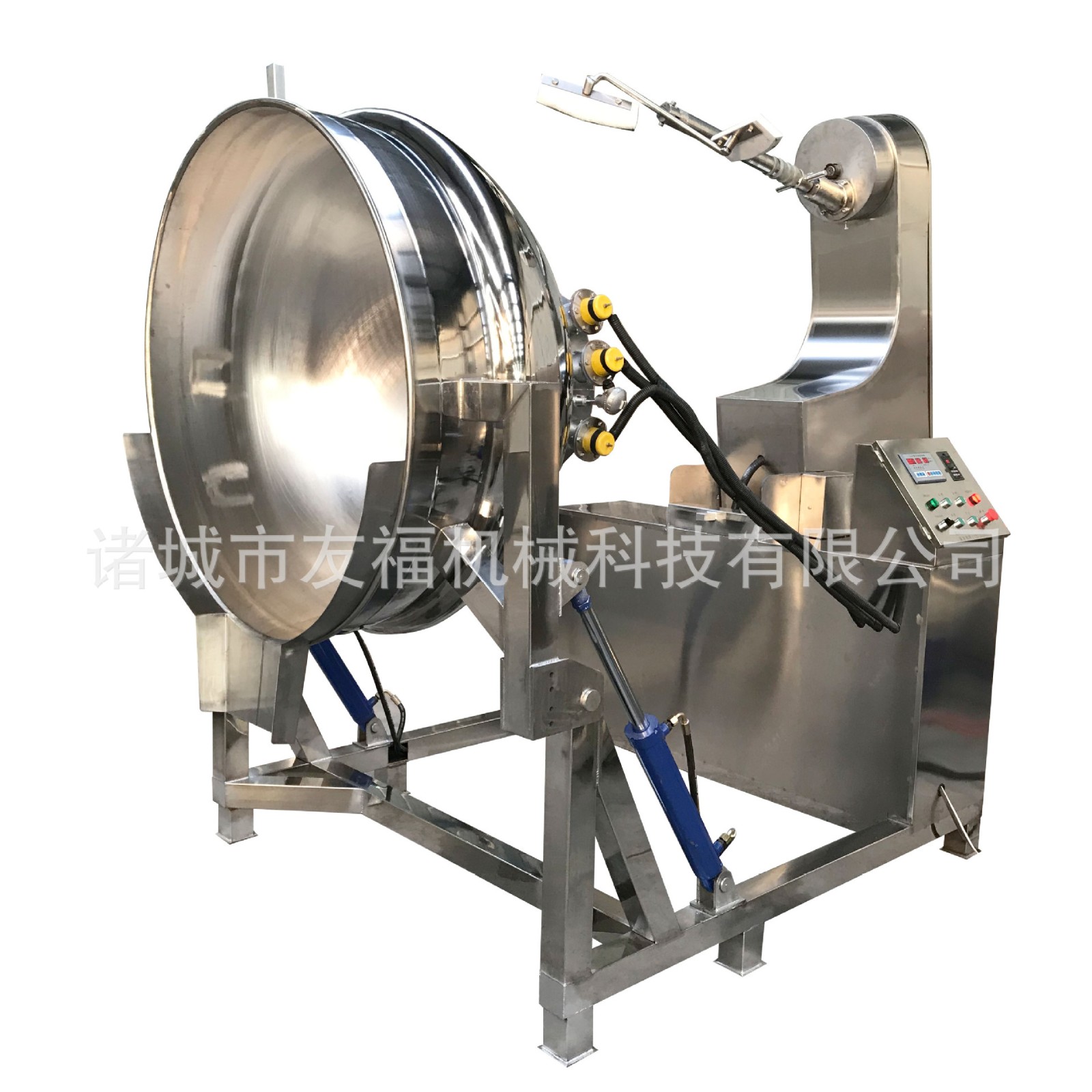 全自动焦糖爆米花搅拌炒锅 沙茶酱行星搅拌炒锅 苹果酱炒制机图5