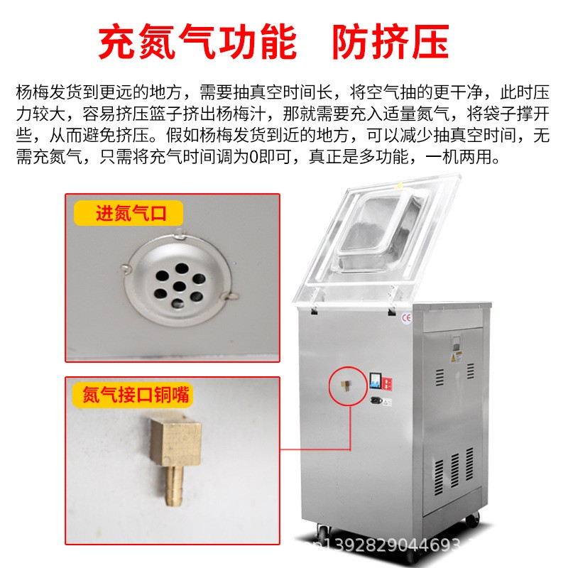 加深400单室杨梅包装机充氮真空打包机粽子食品真空包装机图4