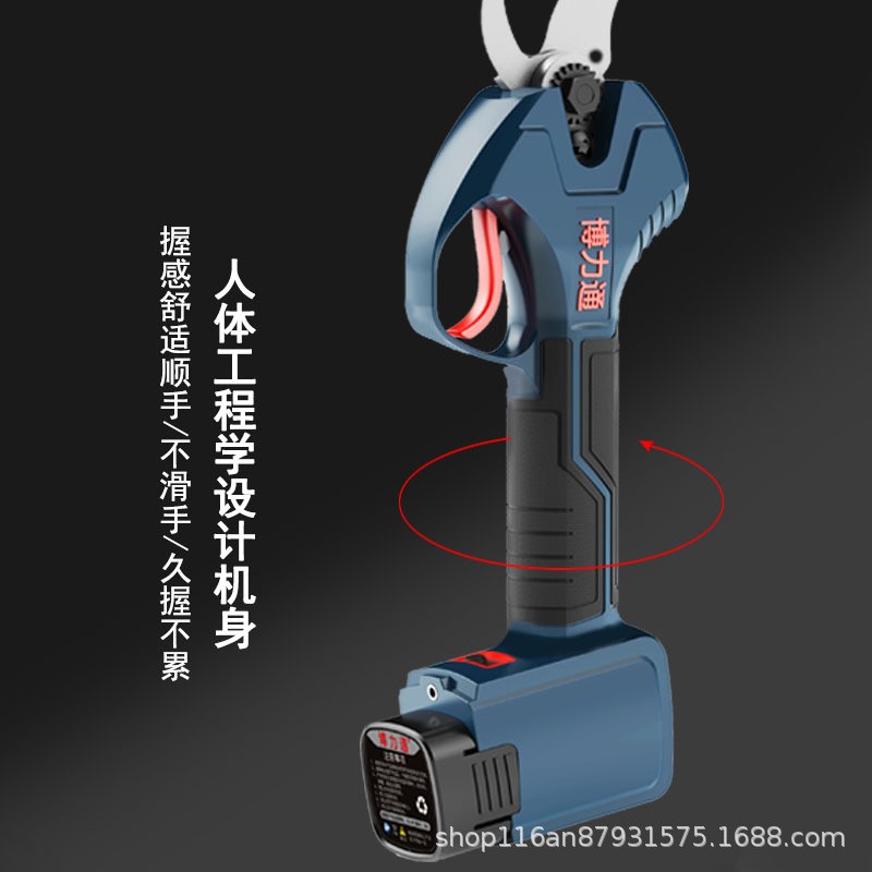 电动剪刀果树修枝剪充电式强力园林粗枝剪刀锂电池修剪机厂家批发图3