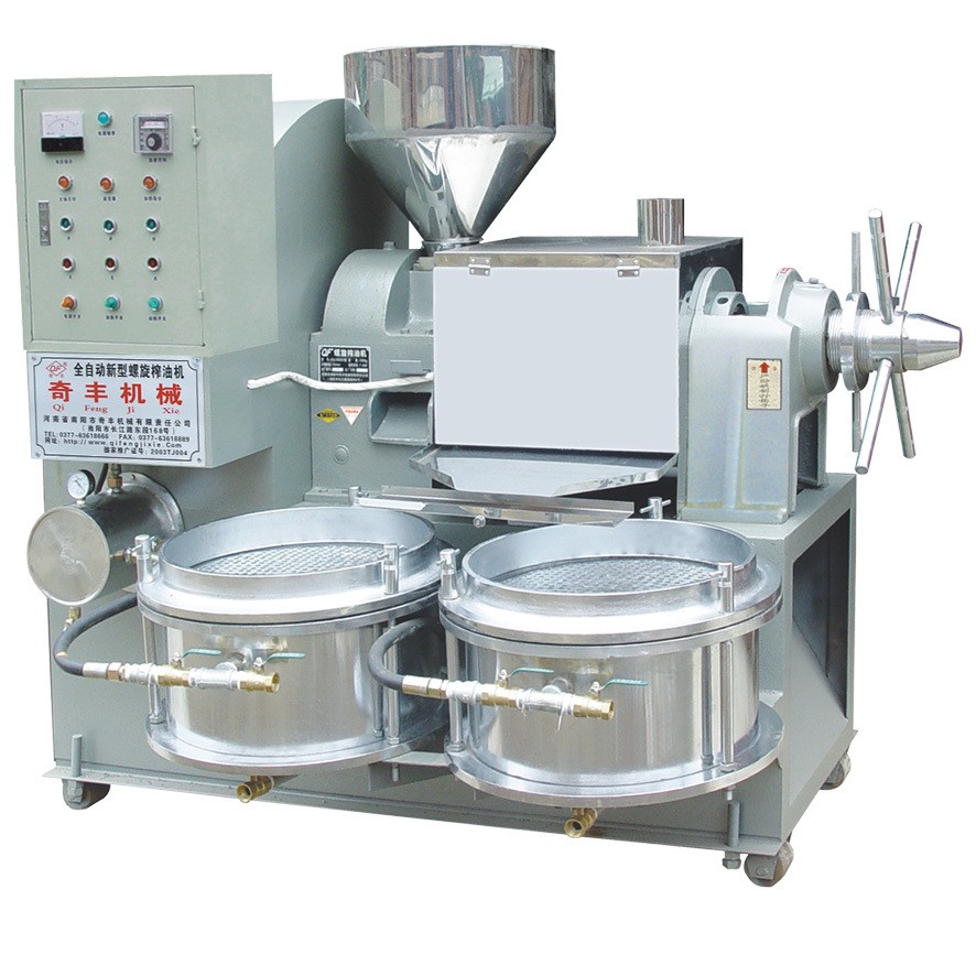 奇丰全自动芝麻花生油菜大豆榨油机螺旋榨油机6YL-108榨油机图5