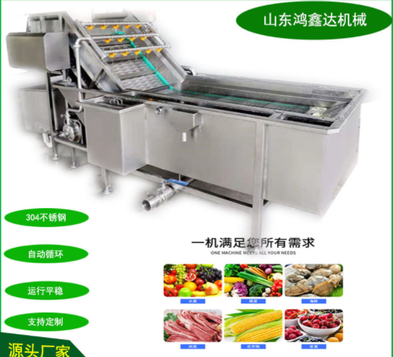 罐头厂旋流清洗机供应 苹果橘子洗果机 食品厂加工生产流水线图2