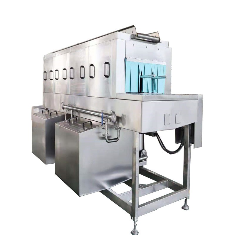 连续式洗筐机 鸡肉周转筐机清洗机容器灭菌清洗设备 鸿鑫达图5