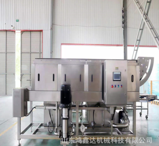 连续式洗筐机 鸡肉周转筐机清洗机容器灭菌清洗设备 鸿鑫达图3