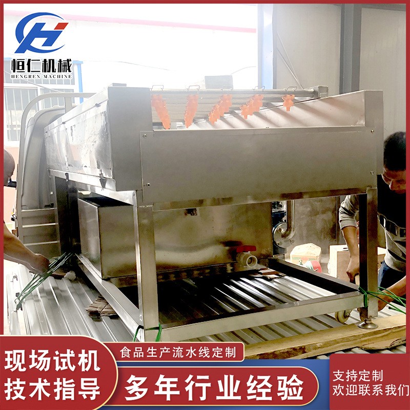 海蛎子清洗机滚动式平行毛辊清洗机高压喷淋式毛辊清洗设备图2