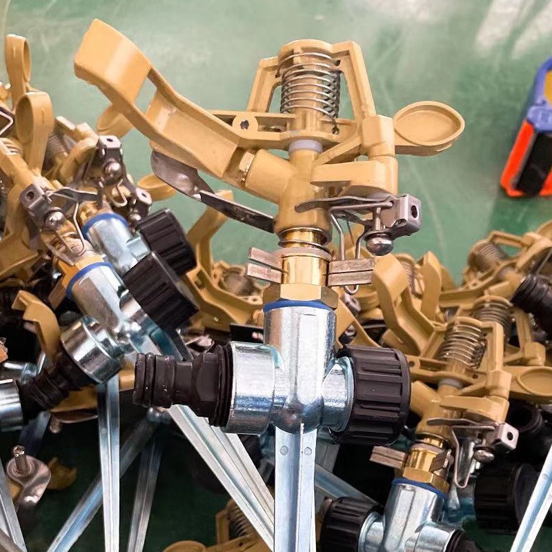 合金地插喷头喷嘴家庭园林灌溉工具厂家现货 地插喷嚏金属喷头图3