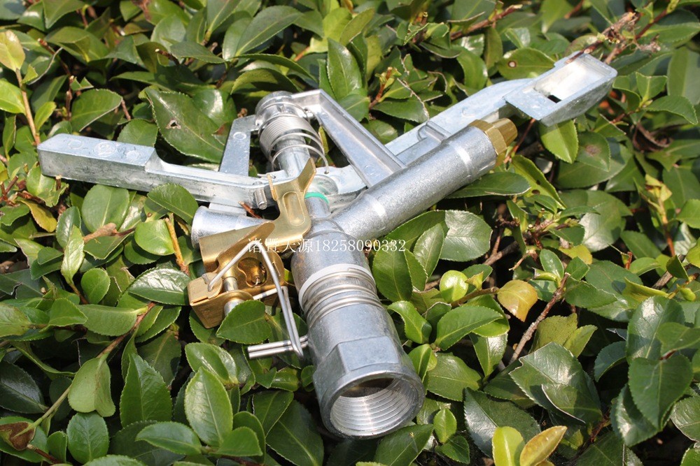 1寸可控角锌合金喷头|农业节水喷枪|摇臂草坪喷头|DN25锌合金喷枪