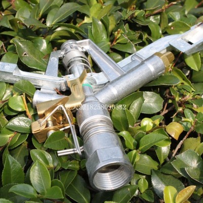 1寸可控角锌合金喷头|农业节水喷枪|摇臂草坪喷头|DN25锌合金喷枪