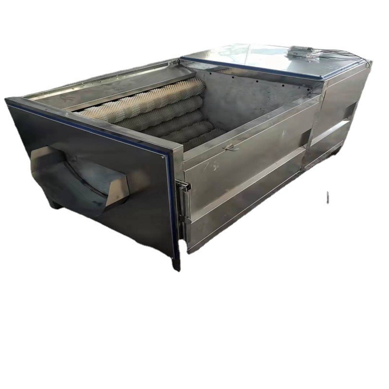 红薯土豆去皮清洗机 全自动毛刷辊洗姜机 多功能根茎类药材清洗机图5