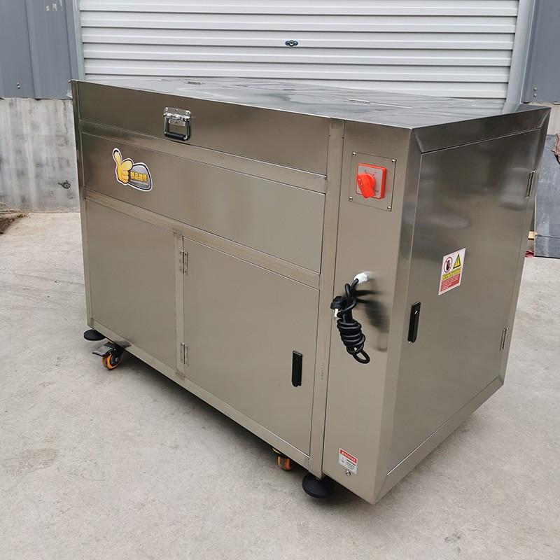 全自动毛刷土豆清洗机商用厨房食堂马铃薯去皮机不锈钢电动脱皮机图2