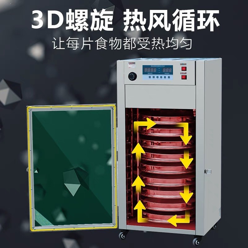 食品茶叶烘干机金银花食用菌菇药材提香机无花果莲子旋转烘焙机图2