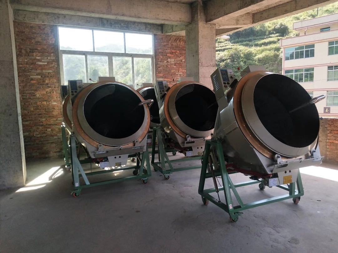 新款茶叶燃气杀青机炒茶机 朝天锅仿手工炒茶机制茶机器茶叶机械图3