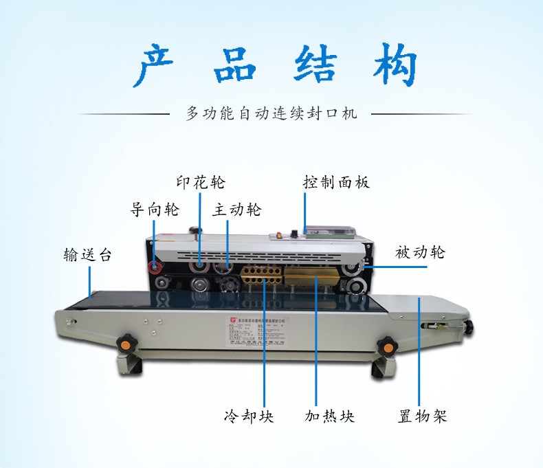 多功能连续薄膜封口机 红茶绿茶茶叶连续封口机图4