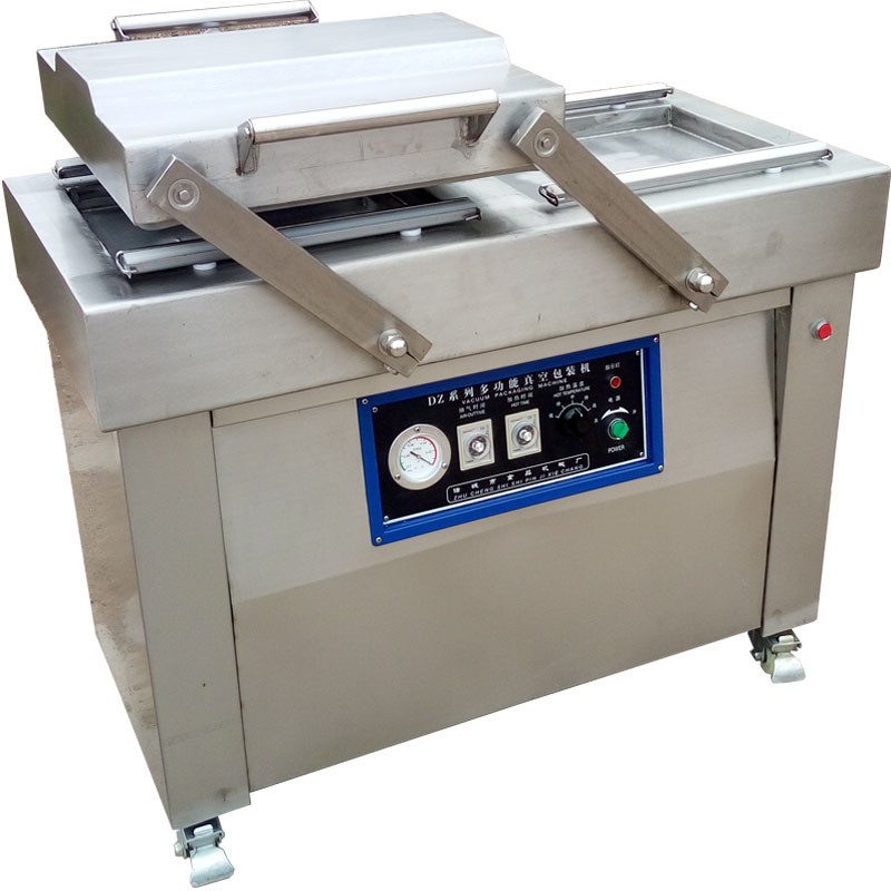 全自动双室豆干真空包装机 商用不锈钢休闲小零食真空包装机现货图5