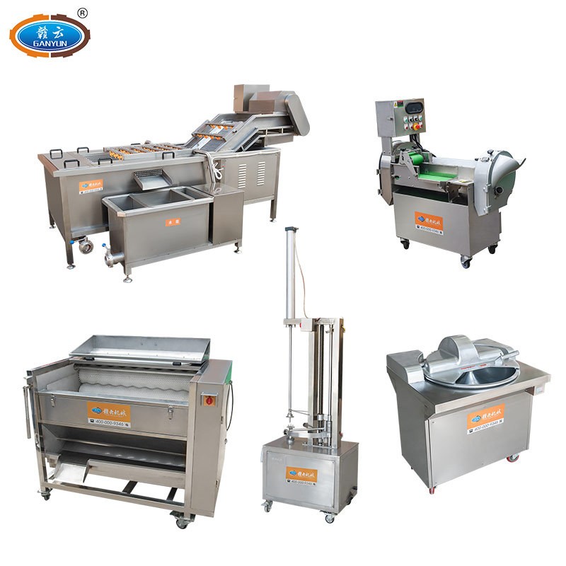 无刀化厨房 预菜加工设备 净菜配送 学校营养餐配送中心用机器图5