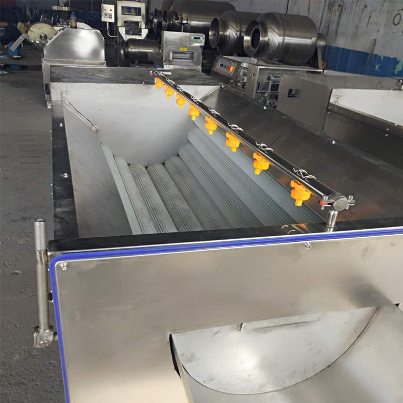 商用 果蔬去皮清洗机 全自动毛辊毛刷土豆芋头去皮清洗设备机图3