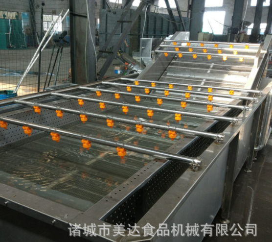 高压喷淋式气泡清洗机 商用不锈钢果蔬清洗机 苹果枸杞清洗机图4