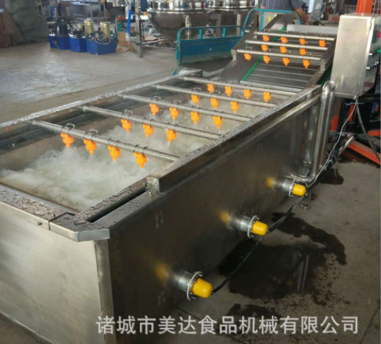 商用食品莲藕果蔬气泡清洗机 全自动气泡喷淋红薯清洗设备图3