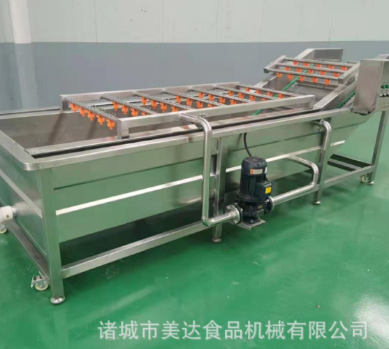 商用食品莲藕果蔬气泡清洗机 全自动气泡喷淋红薯清洗设备图2