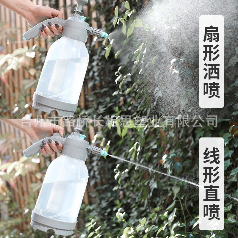 2L透明塑料洒水壶园艺工具家用浇花喷壶大容量高压洗车喷水壶图2
