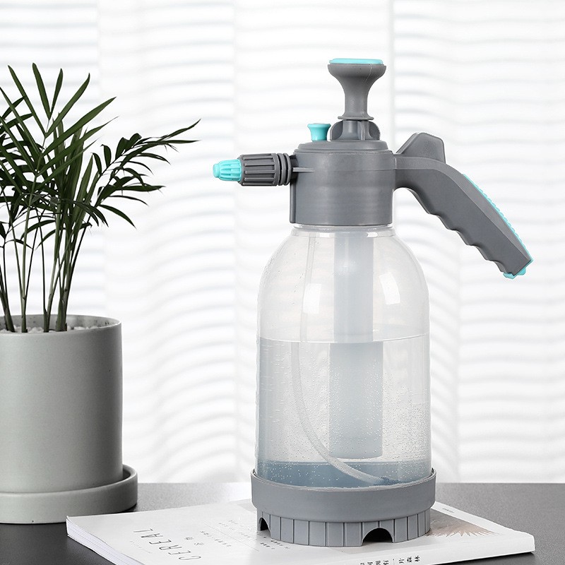 2L透明塑料洒水壶园艺工具家用浇花喷壶大容量高压洗车喷水壶图3