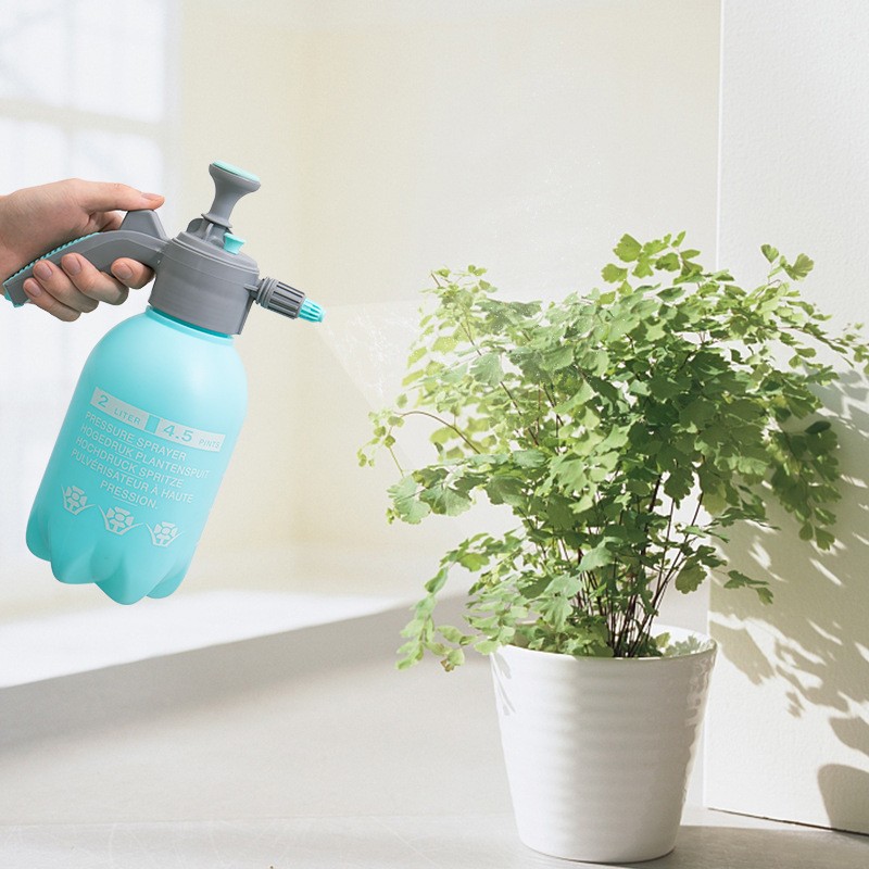 跨境货源2L洒水壶浇花喷雾瓶压力喷水壶喷雾器小型气压喷壶园艺图3