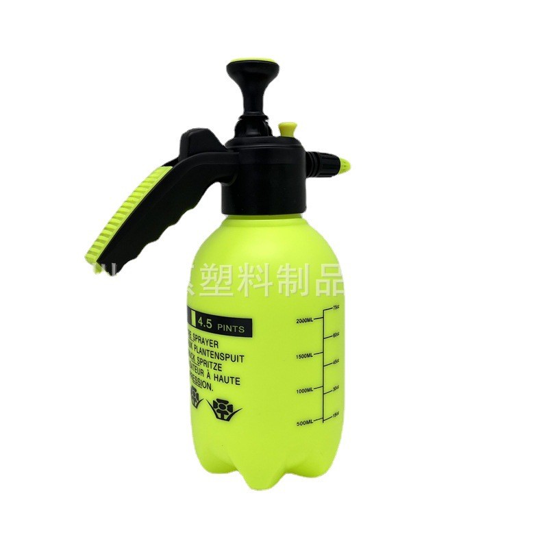 2L气压式浇花喷雾瓶植物浇水壶家用小型浇花壶喷雾器喷壶黄色图4