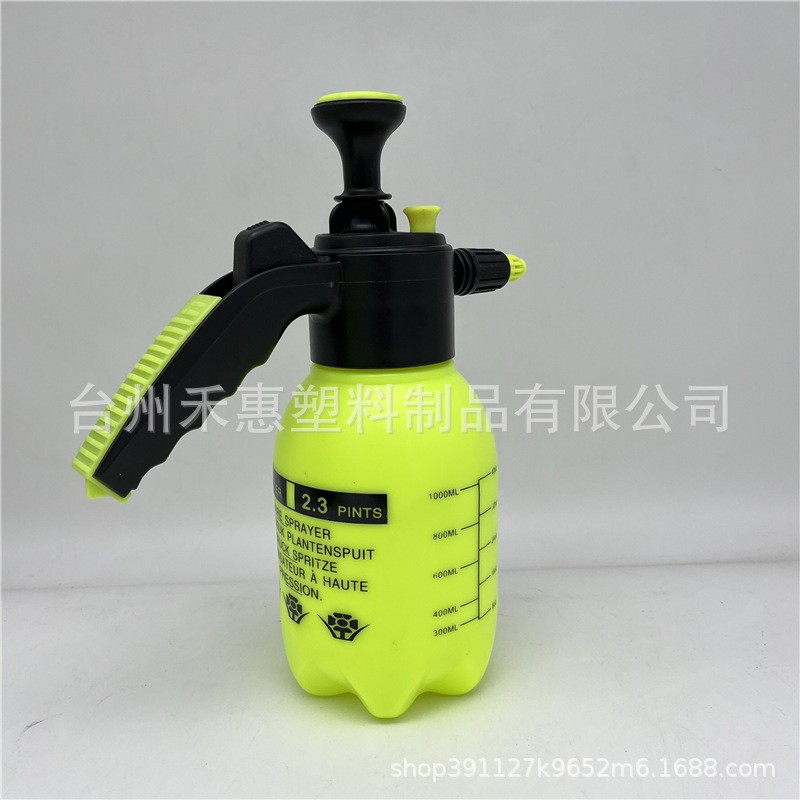 2L气压式浇花喷雾瓶植物浇水壶家用小型浇花壶喷雾器喷壶黄色图5