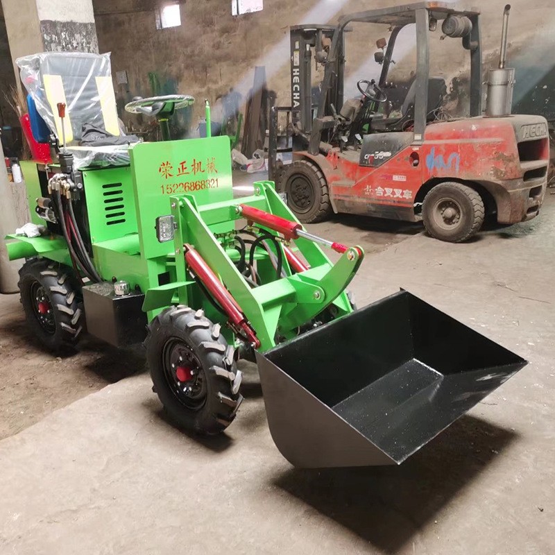 柴油四驱铲车小型电动装载机农用推柴油液压升降铲车养殖场小铲车图3