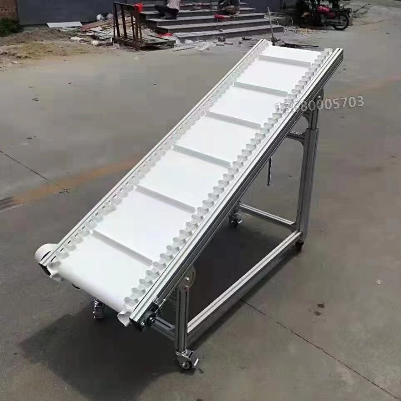 不锈钢流水线pu食品级输送带传送带车间小型皮带输送机爬坡传送机图3