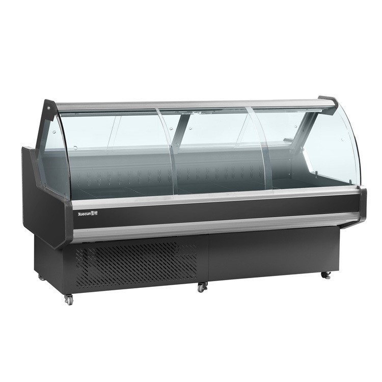 鲜肉柜 圆弧冷鲜肉展示柜 冷藏展示冰柜卤菜水果保鲜冷藏超市冷柜图4