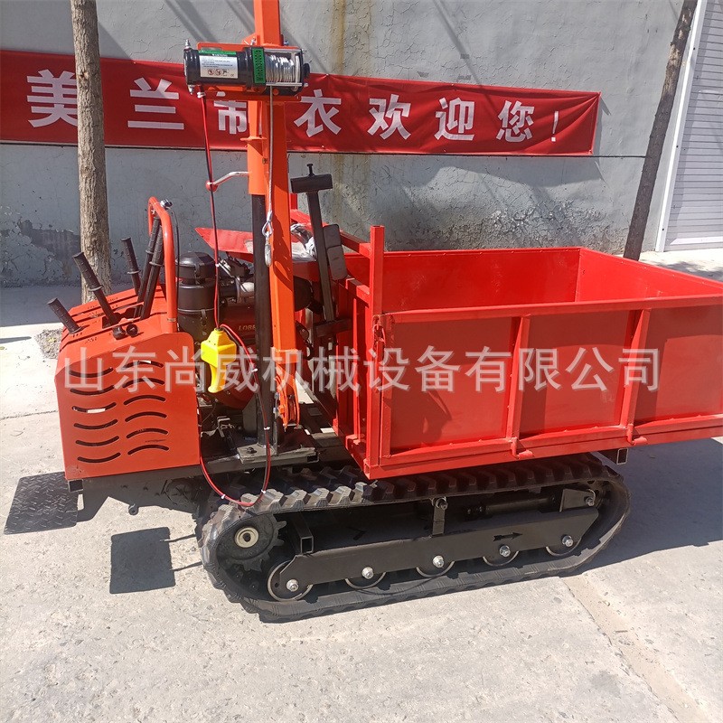 多功能山地虎履带式运输车小型爬坡王爬山运料机农用随车吊拖拉机图3
